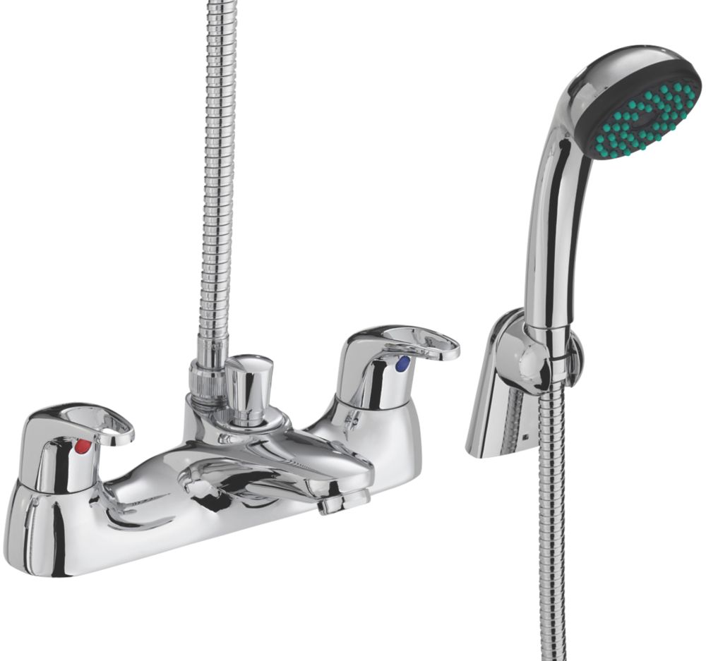 Bristan Cadet DeckMounted Bath Shower Mixer Tap Chrome Screwfix