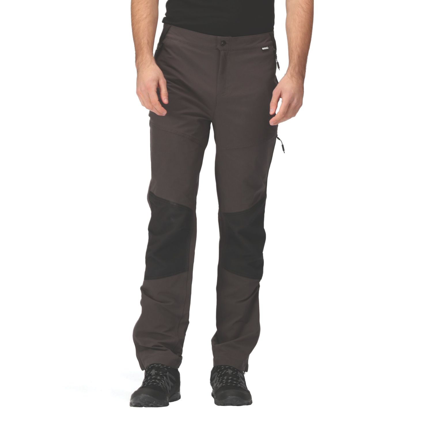 Regatta Questra V Work Trousers Ash/Black 30" W 32" L (965JT)