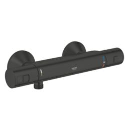 Grohe Precision Start Exposed Single Outlet Thermostatic Matte Black Shower Mixer Valve