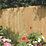 Rowlinson Vertical Board Feather Edge  Fence Panels Natural Timber 6' x 5' Pack of 3
