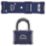 Squire 39/NO.6H Laminated Padlock & Hasp Set Blue 152mm