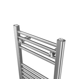 Flomasta Towel Radiator 800mm x 400mm Chrome 675BTU Screwfix