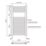 Flomasta 800mm x 400mm 675BTU Chrome Flat  Towel Radiator