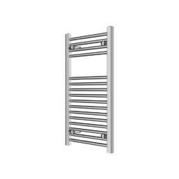 Flomasta 800mm x 400mm 675BTU Chrome Flat  Towel Radiator