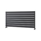 Ximax Oceanus 595mm x 1200mm 2597BTU Anthracite Horizontal Designer Radiator