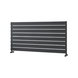 Ximax Oceanus 595mm x 1200mm 2597BTU Anthracite Horizontal Designer Radiator