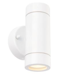 Saxby Palin Outdoor Twin Wall Light Gloss White