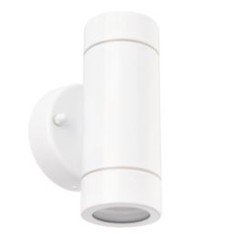 Saxby Palin Outdoor Twin Wall Light Gloss White