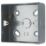 British General  1-Gang Metal-Clad  Electrical Surface Mounting Box 43mm