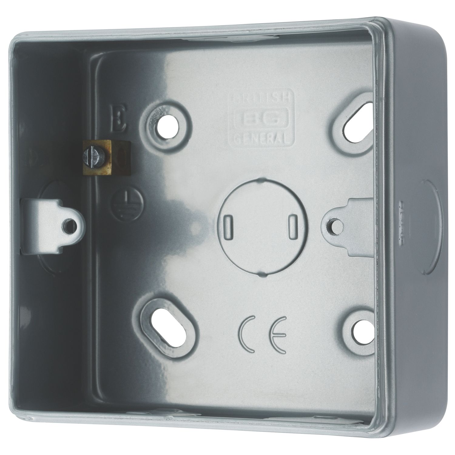 British General 1-Gang Metal-Clad Electrical Surface Mounting Box 43mm (965XF)