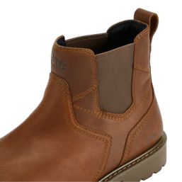 Site Hallissey   Safety Dealer Boots Brown Size 8