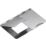 Knightsbridge Flat Plate 4-Module Modular Faceplate Brushed Chrome