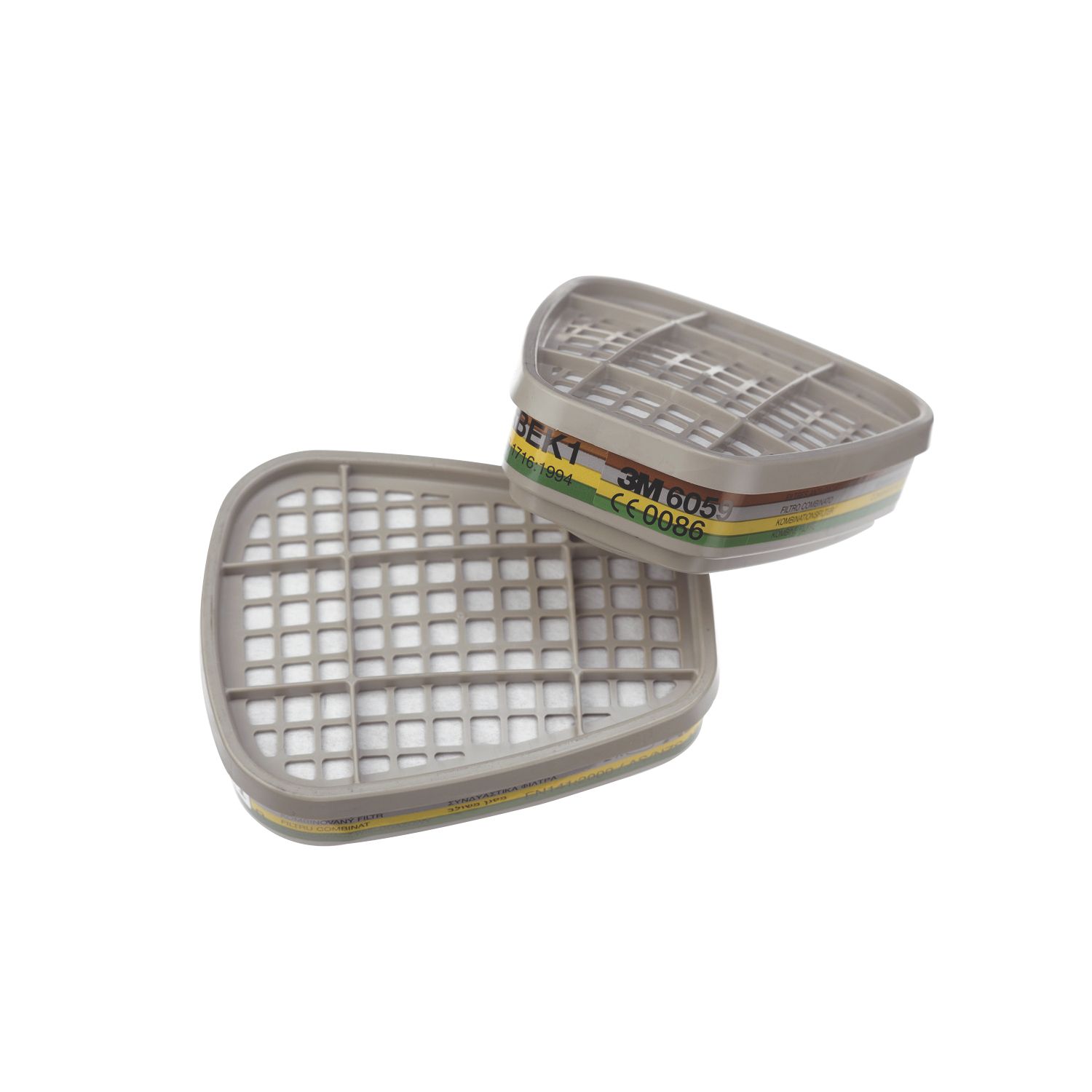 3M 6059 Reusable Respiratory Filters A1B1E1K1 2 Pack (9662G)