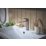 Bristan Frammento Gunmetal Grey 170mm Standard Lever Mono Basin Mixer Tap  With Clicker Waste