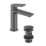 Bristan Frammento Gunmetal Grey 170mm Standard Lever Mono Basin Mixer Tap  With Clicker Waste