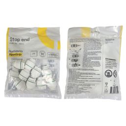 Flomasta  Plastic Push-Fit Stop Ends 15mm 10 Pack