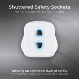 Masterplug 3-Pin Fused Shaver Adaptor