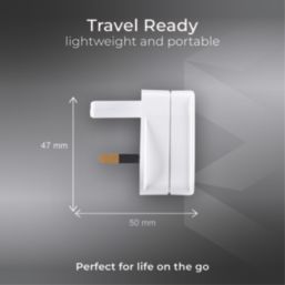 Masterplug 3-Pin Fused Shaver Adaptor