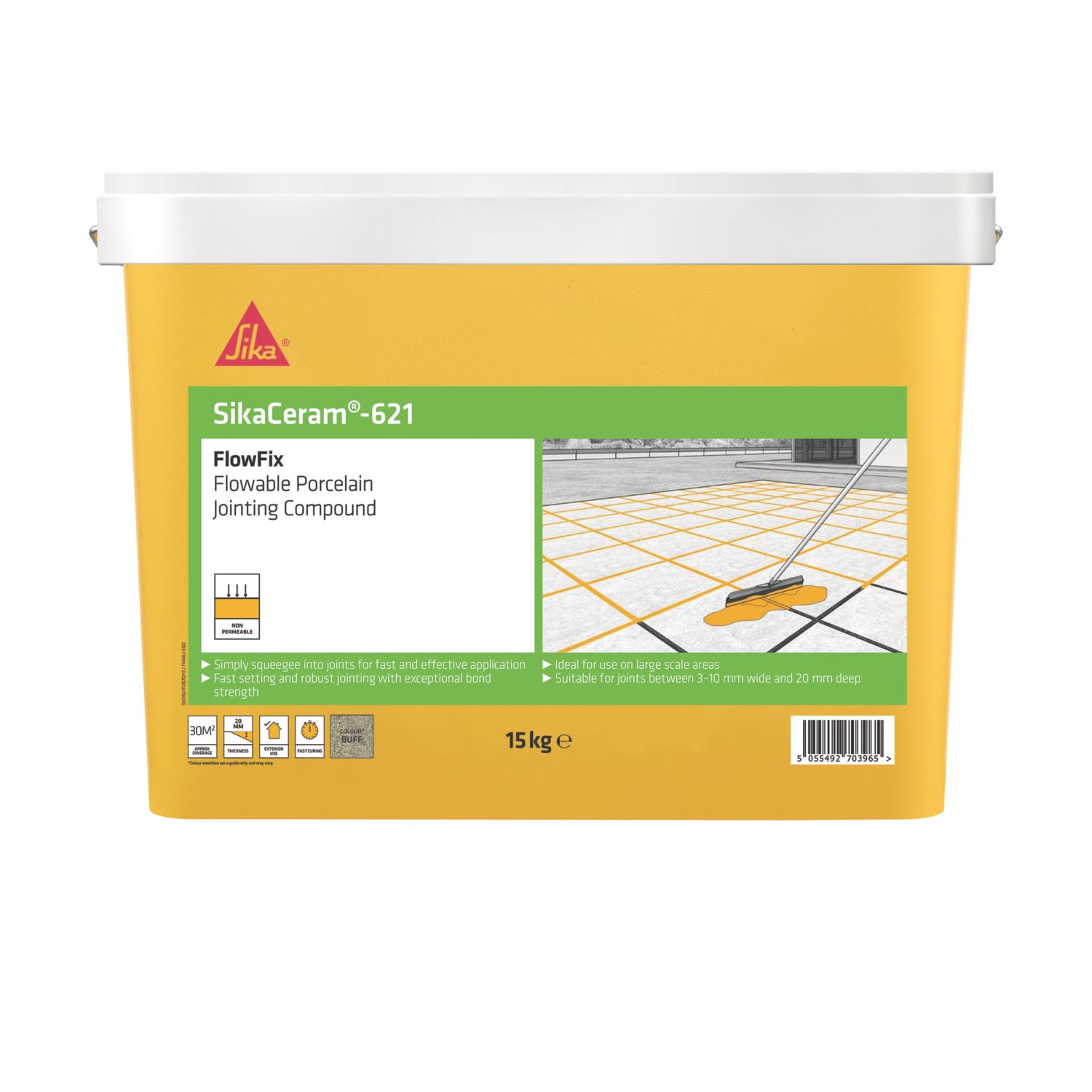 Sika Jointing Compound for Porcelain Paving Buff 15kg (966KK)