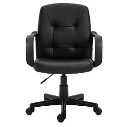 Nautilus Designs Delph Medium Back Executive Chair Black
