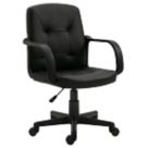 Nautilus Designs Delph Medium Back Executive Chair Black