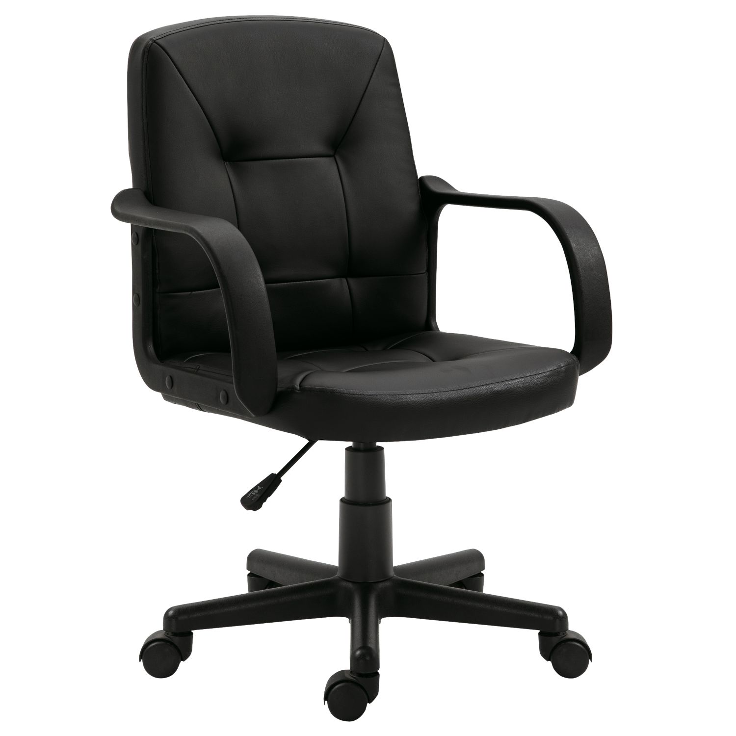 Nautilus Designs Delph Medium Back Executive Chair Black (966PK)