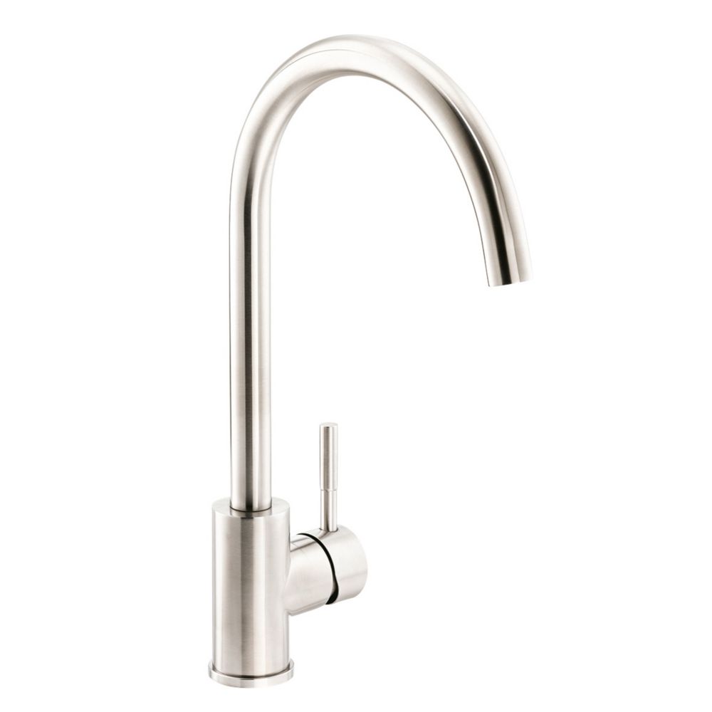 Abode Sway Kitchen Mixer Tap (Single Lever)  Stainless Steel - 4