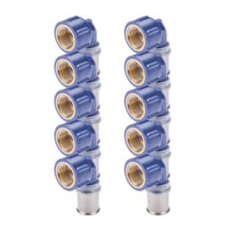 Wavin Tigris  Multi-Layer Composite Press-Fit Adapting 90° BSP Female Elbows 0.75" x 25mm 10 Pack