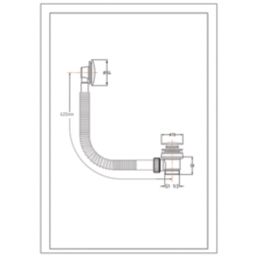 Highlife Bathrooms Push Button Bath Waste Chrome