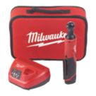 Refurb Milwaukee M12 IR-201B 12V 1 x 2.0Ah Li-Ion RedLithium  Cordless Sub-Compact Ratchet