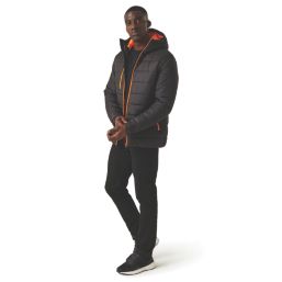 Regatta Navigate  Thermal Jacket Black/Orange Pop Large 41.5" Chest