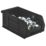 Barton TC2 Semi-Open-Fronted Recycled Storage Containers 1.27Ltr Black 20 Pack