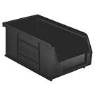 TC2 Semi-Open-Fronted Recycled Storage Containers  Black 20 Pack