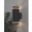Zink Eos Outdoor Up and Down Light Fitting Black