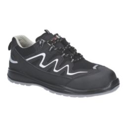 Centek FS313 Extra Light Size 4  Black  Water-Resistant Steel Toe Cap Safety Trainers