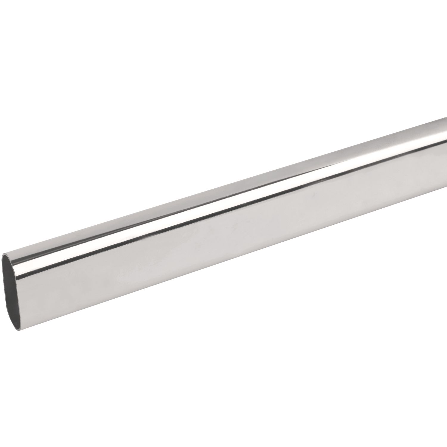 Smith & Locke Oval Wardrobe Rail Polished Chrome 1829mm x 30mm (9678V)