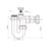 McAlpine Swivel P Trap White 32mm