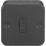 Knightsbridge  13A Unswitched Metal Clad Fused Spur  Black