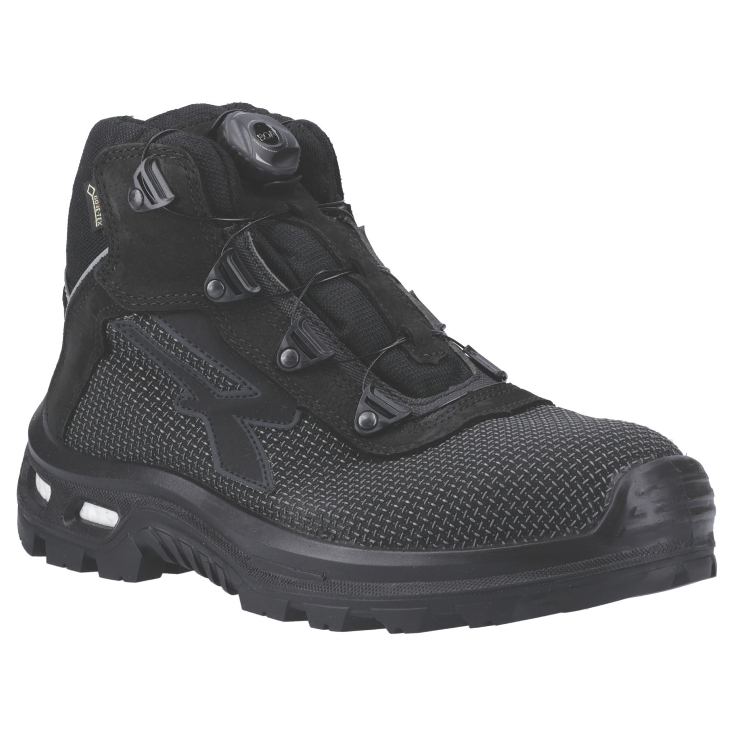 U-Power Kora Size 8 Black Water-Resistant Safety Boots (967AY)