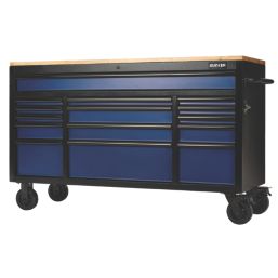 Bunker  15-Drawer Trolley Blue