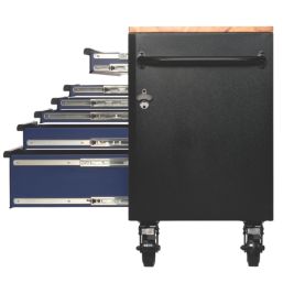 Bunker  15-Drawer Trolley Blue