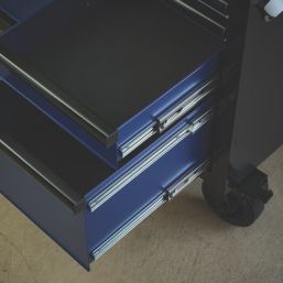 Bunker  15-Drawer Trolley Blue
