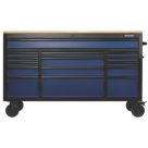 Bunker  15-Drawer Trolley Blue