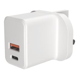 LAP 2-Outlet Type A & C Plug-In USB Adaptor Plug 3A