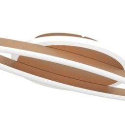 Eglo Lungolago LED Oval Ceiling Light Bronze 12W 1500lm