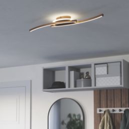 Eglo Lungolago LED Oval Ceiling Light Bronze 12W 1500lm