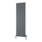 Reina Piatto Single 1800mm x 595mm 4582BTU Anthracite Vertical Designer Radiator