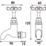 Bristan 1901 Bib Cross Head Kitchen Taps Chrome-Plated 1 Pair