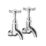 Bristan 1901 Bib Cross Head Kitchen Taps Chrome-Plated 1 Pair