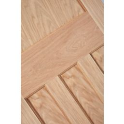 Unfinished Oak Wooden 4-Panel Internal Edwardian-Style Door 1981mm x 838mm